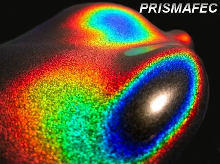 Prismatic holographic paint 